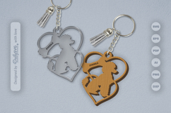 Love Dog Breeds Keychain SVG Product Image 1