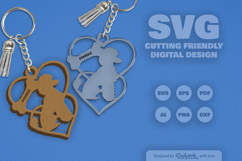 Love Dog Breeds Keychain SVG Product Image 2