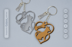 Love Dog Breeds Keychain SVG Product Image 2