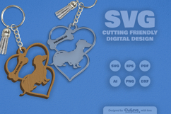 Love Dog Breeds Keychain SVG Product Image 2