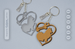 Love Dog Breeds Keychain SVG Product Image 2
