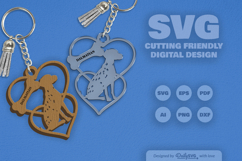 Love Dog Breeds Keychain SVG Product Image 2