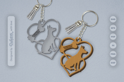 Love Dog Breeds Keychain SVG Product Image 1