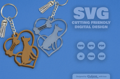 Love Dog Breeds Keychain SVG Product Image 2