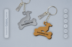 Dog Breeds Keychain SVG Product Image 2