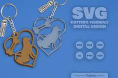 Love Dog Breeds Keychain SVG Product Image 2