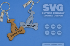 Dog Breeds Keychain SVG Product Image 1