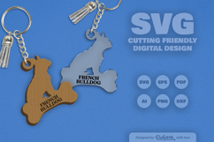 Dog Breeds Keychain SVG Product Image 2