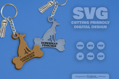 Dog Breeds Keychain SVG Product Image 2