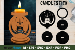 Dog Candlestick Laser Cut Decorative Candle Holder BUNDLES Product Image 3
