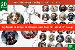 Funny poodle dog Christmas ornament, winter dog ornament PNG Product Image 2