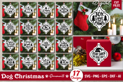 Dog Christmas Ornaments SVG Bundle | Dog Christmas Sign SVG Product Image 1