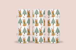 dog christmas tree skinny tumbler sublimation wrap with high resolution and transparant background are for 20oz and 30oz skinny tumbler