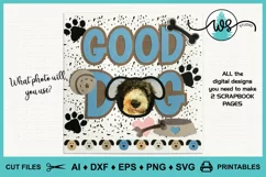Dog Clipart SVG, Dog Lover Scrapbook Page, Dog Elements SVG Product Image 8