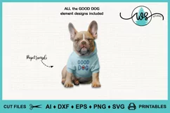 Dog Clipart SVG, Dog Lover Scrapbook Page, Dog Elements SVG Product Image 3