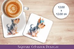Funny dog coaster / sublimation animal coaster Product Image 1