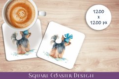 Funny dog coaster / sublimation animal coaster Product Image 1