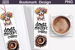 Dogs Books Coffee Bookmark | Pit Bull Bookmark Product Image 1