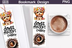 Dogs Books Coffee Bookmark | York Bookmark Product Image 1