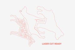 SVG Multilayer 3D Wall Decor Dog Laser Cut Ready Product Image 3