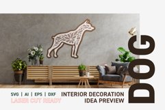 SVG Multilayer 3D Wall Decor Dog Laser Cut Ready Product Image 1
