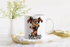 Dog DAD Sublimation | Funny Dog Illustration | Dog Lover PNG Product Image 2
