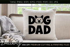 Dog Dad SVG Paw Prints SVG Fathers Day T-shirt Mug Design Product Image 4