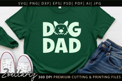 Dog Dad SVG Paw Prints SVG Fathers Day T-shirt Mug Design Product Image 5