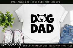 Dog Dad SVG Paw Prints SVG Fathers Day T-shirt Mug Design Product Image 6