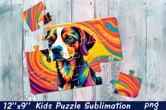 Rainbow dog| Summer Sublimation Puzzle Product Image 1