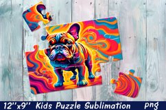 Rainbow dog| Summer Sublimation Puzzle Product Image 1