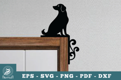 Dog Door Corner Lasercut SVG Product Image 1
