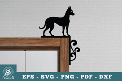 Dog Door Corner Lasercut SVG Product Image 1