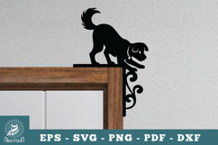 Dog Door Corner Lasercut SVG Product Image 1