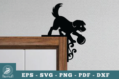 Dog Door Corner Lasercut SVG Product Image 1