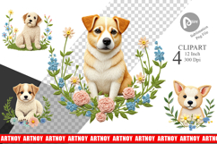 Dog Embroidery Clipart Product Image 1