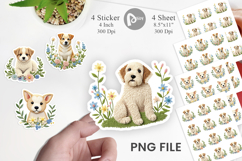 Dog Embroidery Sticker Product Image 1