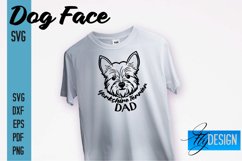Dog Face SVG Design|Dog Mom| Dogs Mom SVG File|Print Design Product Image 1