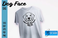 Dog Face SVG Design|Dog Mom| Dogs Mom SVG File|Print Design Product Image 1