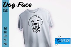 Dog Face SVG Design|Dog Mom| Dogs Mom SVG File|Print Design Product Image 1