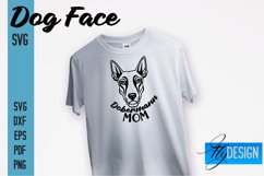 Dog Face SVG Design|Dog Mom| Dogs Mom SVG File|Print Design Product Image 1