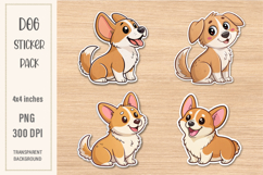 Dogs Stickers | Dog Watercolor PNG | Print&amp;Cut Product Image 1