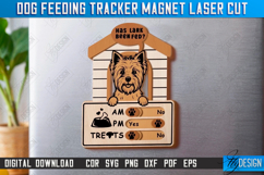 Dog Feeding Tracker Magnet Laser Cut Bundle, Reminder Magnet Product Image 12