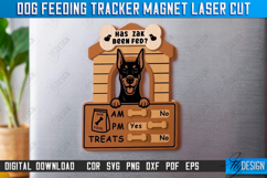 Dog Feeding Tracker Magnet Laser Cut Bundle, Reminder Magnet Product Image 5
