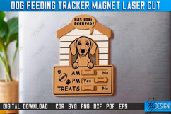 Dog Feeding Tracker Magnet Laser Cut Bundle, Reminder Magnet Product Image 6