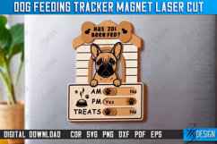 Dog Feeding Tracker Magnet Laser Cut Bundle, Reminder Magnet Product Image 7