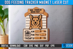 Dog Feeding Tracker Magnet Laser Cut Bundle, Reminder Magnet Product Image 8