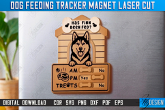 Dog Feeding Tracker Magnet Laser Cut Bundle, Reminder Magnet Product Image 10