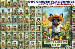 Dog Garden flag sublimation bundle, funny garden sayings PNG Product Image 1