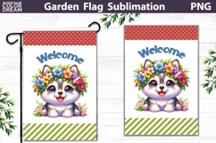 Husky Garden Flag | Dog Garden Flag Product Image 1